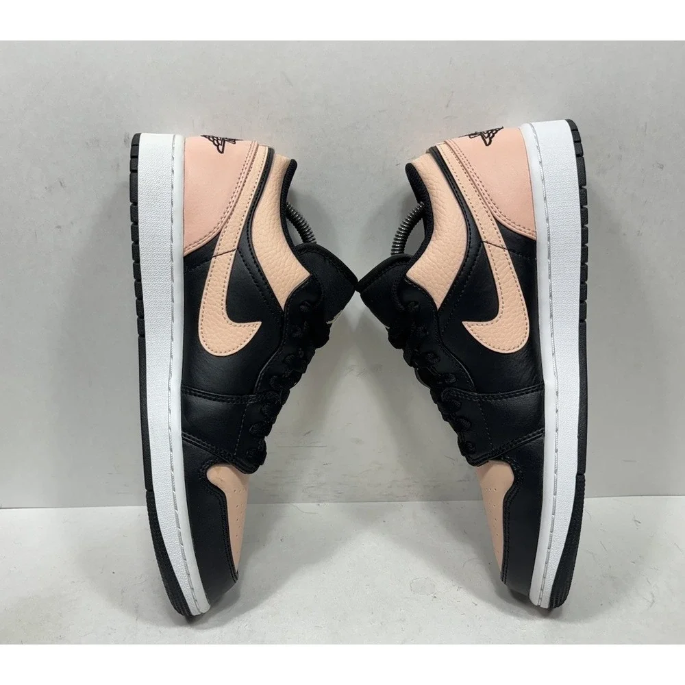 Nike Air Jordan 1 Low Crimson Tint Black Pink Men's Size 9 553558-034 Shoes